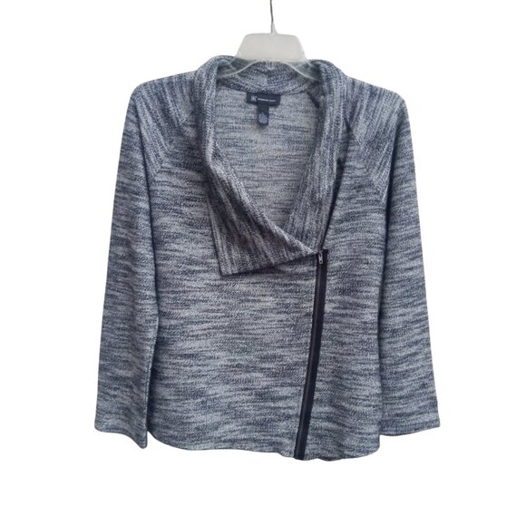 INC International Concepts shimmery zippered sweater sz XL - Picture 1 of 14